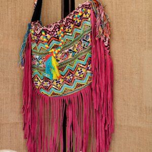 Bright Fringe Purse